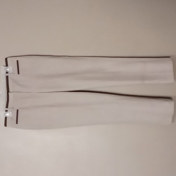 Larry Levine Cream Trousers - Picture 1 of 5